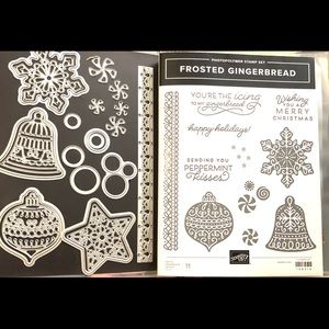Stampin' Up Frosted Gingerbread Stamp and  Gingerbread Dies